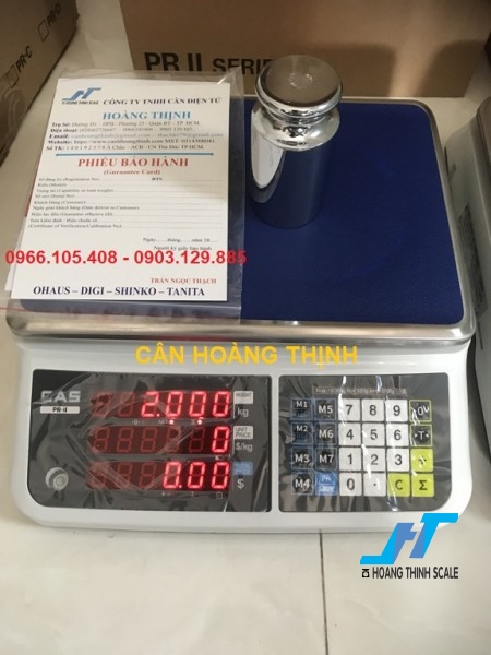 Cân điện tử tính tiền CAS PRII 30kg là mẫu cân thông dụng đa chức năng, được sử dụng cho cân trọng lượng, cân tính giá tiền sản phẩm, chuyên dùng cho các cửa hàng kinh doanh