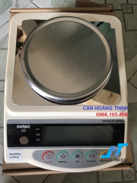 Cân điện tử kỹ thuật Shinko GS 600G là mẫu cân được sử dụng trong phòng thí nghiệm, cân trọng lượng các mẫu vật nhỏ