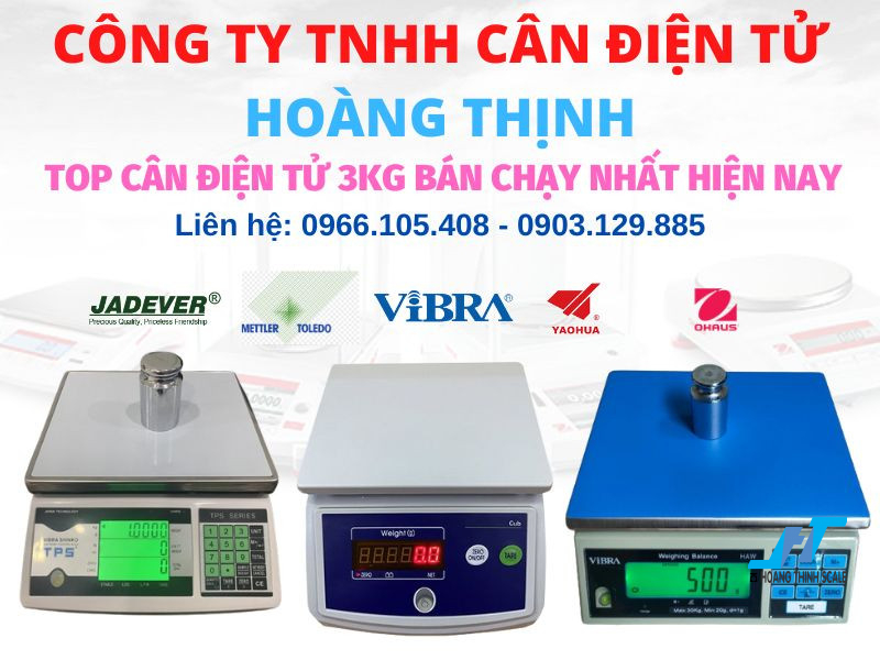 Cân điện tử 3kg dòng cân trọng lượng được sử dụng phổ biến trong lĩnh vực sản xuất kinh doanh, hãy cùng chúng tôi tìm hiểu top cân điện tử 3kg bán chạy nhất hiện nay nhé