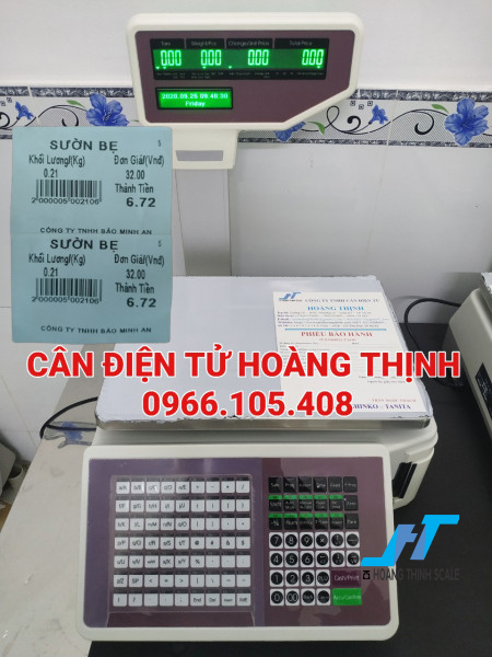 Cân siêu thị in tem mã vạch TMA